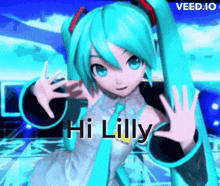 Lilly Hi Lilly GIF - Lilly Hi Lilly Miku Lilly GIFs
