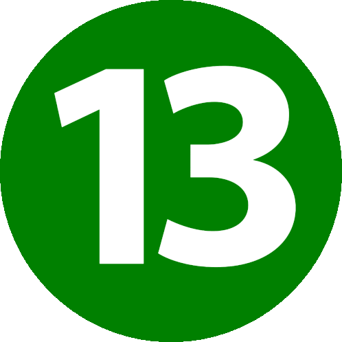Number 13 Sticker – Number 13 Thirteen – discover and share GIFs
