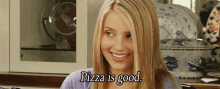 Dianna Agron Pizza GIF - Dianna Agron Pizza Pizza Is Good GIFs