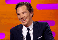 Chuckle Benedict Cumberbatch GIF