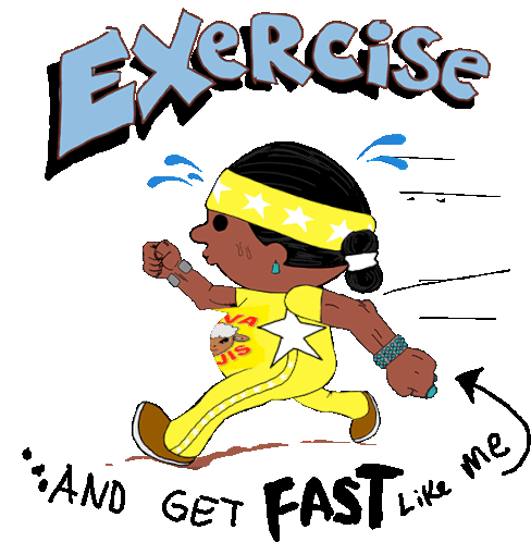 Excercise Just Move It Sticker - Excercise Just Move It Navamojis Stickers