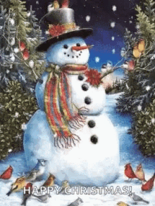 Snowman Christmas GIF - Snowman Christmas Snow GIFs