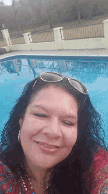 Monique Martinez Selfie GIF - Monique Martinez Selfie Pool GIFs
