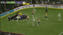 a lacrosse player with the number 29 on their jersey