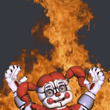 Circus Baby This Is Fine GIF - Circus Baby This Is Fine Fire GIFs