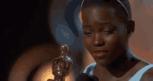 Oscars Best Supporting Actress GIF - Oscars Best Supporting Actress Lupita Nyongo GIFs
