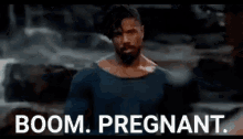 Killmonger Boom Pregnant GIF - Killmonger Boom Pregnant Black Panther GIFs