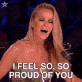 I Feel So So Proud Of You Amanda Holden GIF - I Feel So So Proud Of You Amanda Holden Britain'S Got Talent GIFs