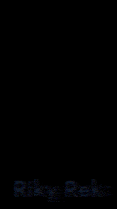 the word riky is displayed in blue letters