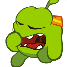 sleepy om nom om nom and cut the rope im tired i need to rest