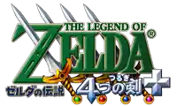 a logo for the legend of zelda with a sword