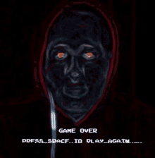 game over press space play again creepy