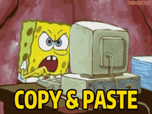 Copy Paste GIF - Copy Paste Spongebob GIFs