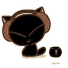 Music Cat GIF - Music Cat Black Cat GIFs