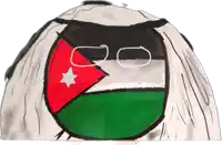a drawing of a ball with a red white and green flag on it