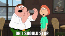Family Guy Peter Griffin GIF - Family Guy Peter Griffin Oh I Should Stop GIFs