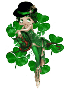betty boop elfin magic bless the wee ones leaves