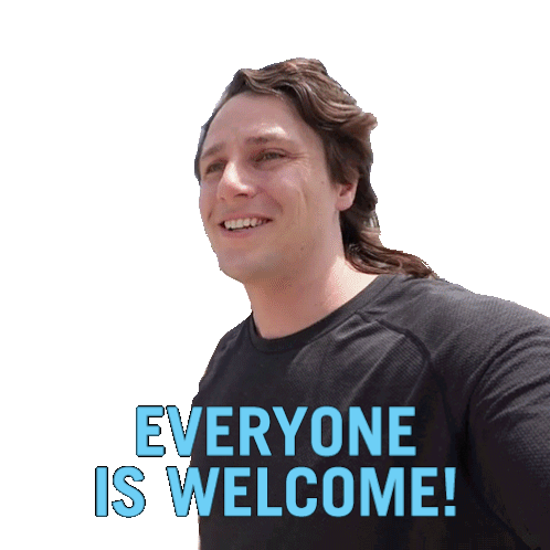 Everyone Is Welcome Michael Downie Sticker - Everyone Is Welcome Michael Downie Downielive Stickers