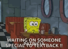 Spongebob Waiting GIF - Spongebob Waiting Waiting For Text GIFs