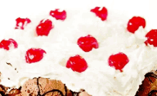 ice cream cake cherry on top dessert food porn