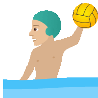 Playing Water Polo Joypixels Sticker - Playing Water Polo Joypixels Water Polo Stickers