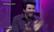 Laughing And Clapping.Gif GIF - Laughing And Clapping Sivakarthikeyan Laughing GIFs