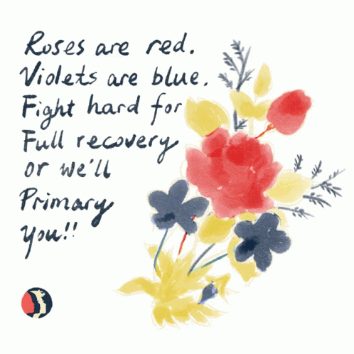 Roses Are Red Violets Are Blue Sticker - Roses Are Red Violets Are Blue Fight Hard For Recovery - Discover & Share GIFs
