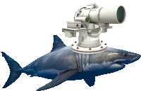 Shark Laser Sticker - Shark Laser On Stickers
