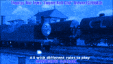 a poster for thomas the train engine roll call theme slowed