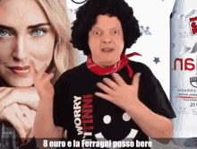 acqua assurda italian comedian parody chiara ferragni evian water