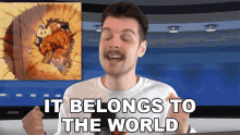 It Belongs To The World Benedict Townsend GIF - It Belongs To The World Benedict Townsend Youtuber News GIFs