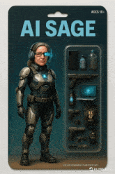 a card that says ' ai sage ' on the top
