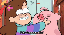 Fatty GIF - Gravity Falls Mabel Pines Your Face Is So Fat GIFs
