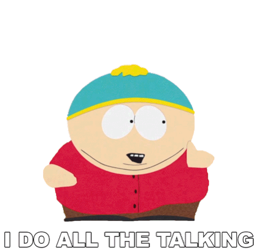 I Do All The Talking Eric Cartman Sticker - I Do All The Talking Eric Cartman South Park Stickers