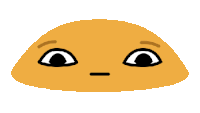 a cartoon drawing of a face with a purple nose