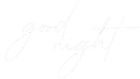 a white background with the words `` good night '' written in cursive on it .