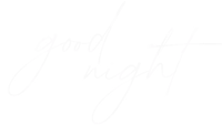 a white background with the words `` good night '' written in cursive on it .