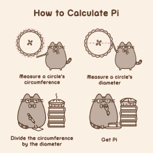 Pusheen Pi Day GIF - Pusheen Pi Day Happy Cat GIFs