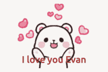 I Love You Evan Heart GIF - I Love You Evan Heart Bear GIFs
