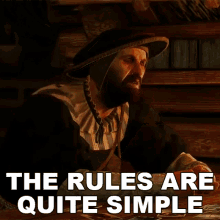 The Rules Are Quite Simple The Witcher GIF - The Rules Are Quite Simple The Witcher The Witcher3wild Hunt GIFs