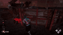 a video game is being played in front of a saloon building