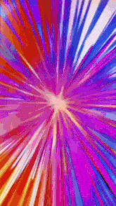 a colorful background with a purple starburst in the center