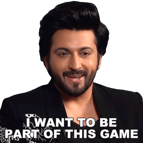 I Want To Be Part Of This Game Dheeraj Dhoopar Sticker - I Want To Be Part Of This Game Dheeraj Dhoopar Pinkvilla Stickers