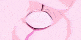 a cartoon character with blood on his face is holding a purple object in his hand