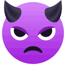 angry face with horns people joypixels small demon devil