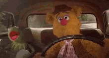 Shotgun Driving GIF - Shotgun Driving Kermit GIFs