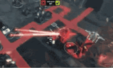 a screenshot of a video game with a check mark next to a red circle