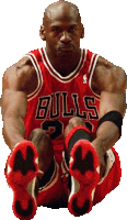 Michael Jordan Sticker - Michael Jordan Bred Stickers