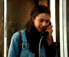 Margaret Qualley Phone Call GIF