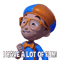 I Have A Lot Of Fun Blippi Sticker - I Have A Lot Of Fun Blippi Blippi Wonders - Educational Cartoons For Kids Stickers